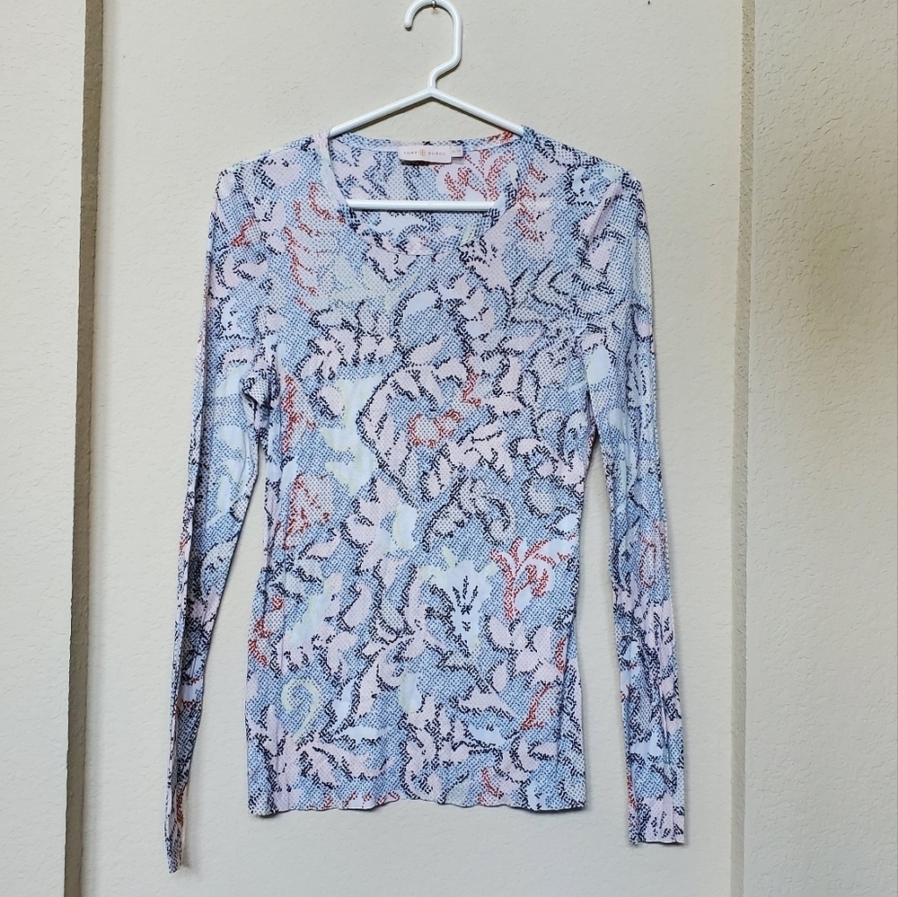 Tory Burch L/S Thin Top.  Size XL